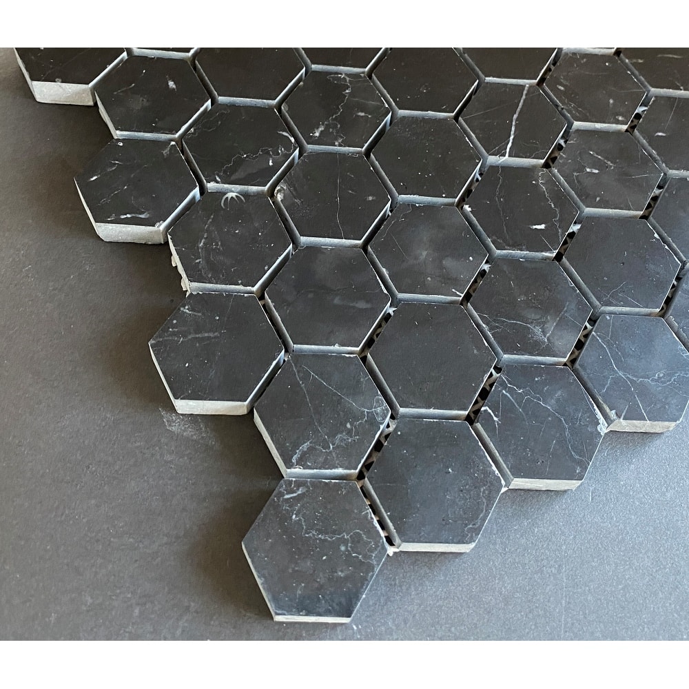 1 1/4 Hexagon Marble Mosaic Tiles