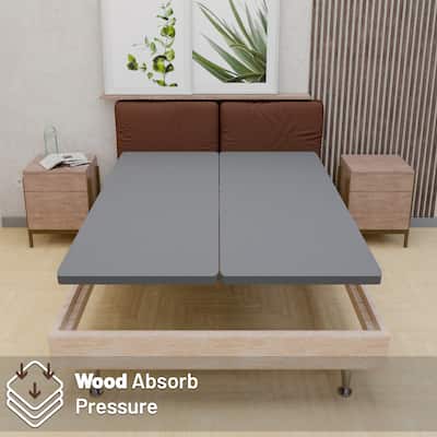 ONETAN 1.5-Inch Wood Split Bunkie Board/Slats, Mattress Bed Support,Fits Standard Size,