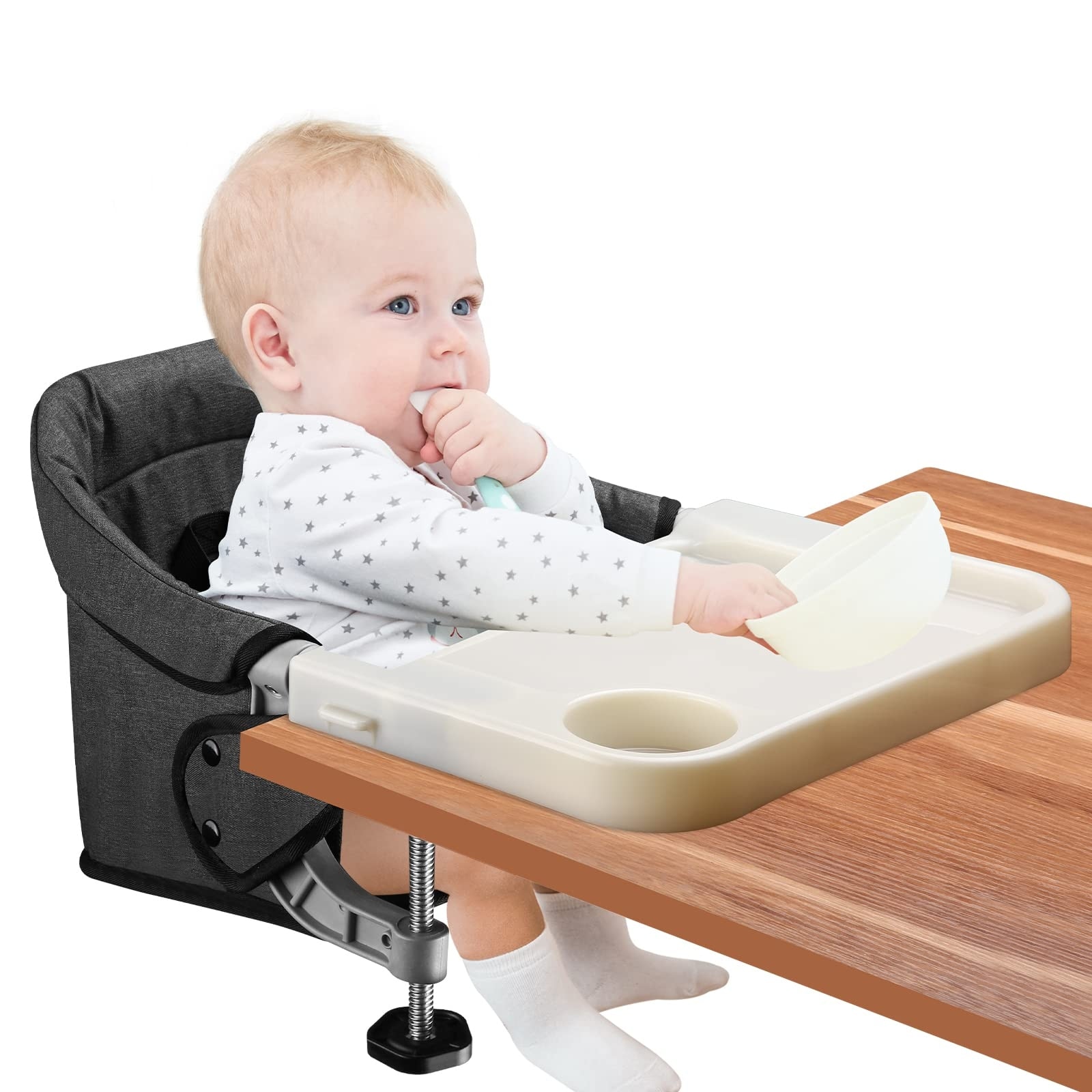 Dining Table Folding Baby Seat Table Hook On High Chair With
