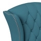 preview thumbnail 7 of 21, Copper Grove Crawley Diamond Button-Tufted Wingback Chair