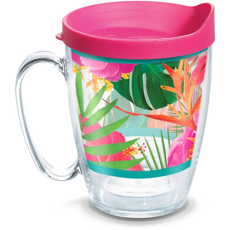 Tervis Tropical Hibiscus Photo Made in USA Double Walled Insulated Travel Tumbler, Clear - 16oz Mug - 16oz Mug