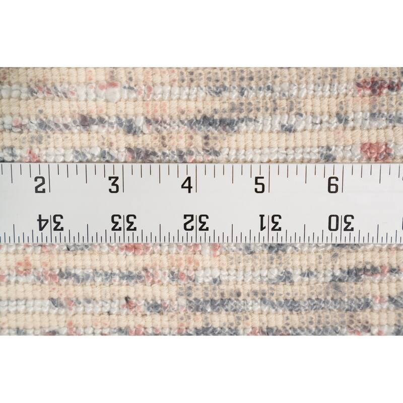 Hand Knotted Oriental Viscose Silk Carpet Modern Abstract Oranges & Rust Abstract Area Rug - 4' 0'' X 2' 0''
