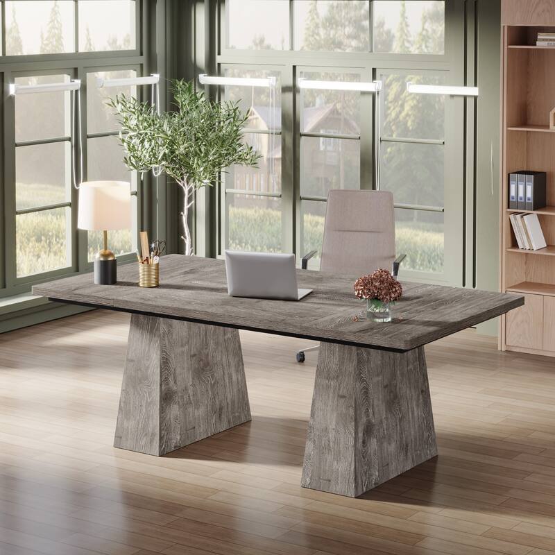 63 Inches Modern Executive Office Desk Large Computer Conference Table