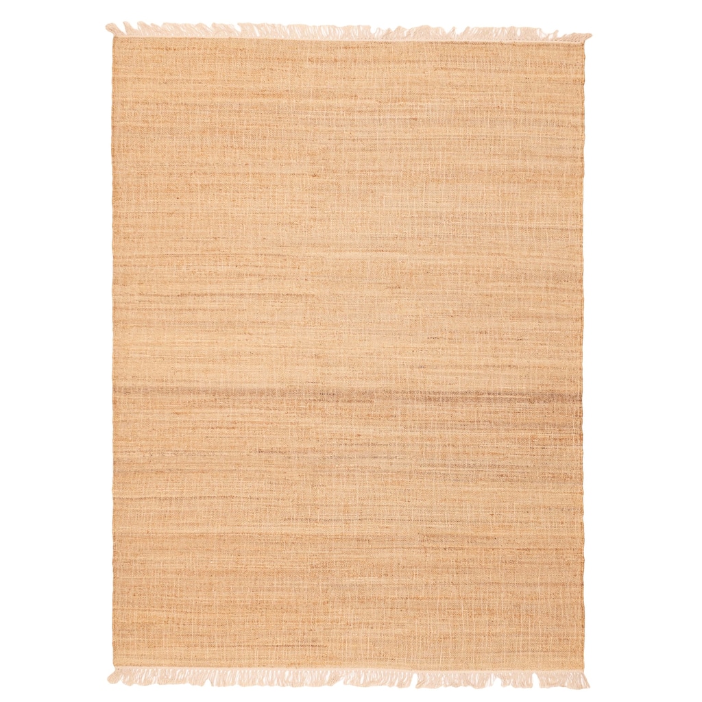 ECARPETGALLERY Flat-Weave Palas Denizli Tan Jute Kilim - 5'6 x 7'5