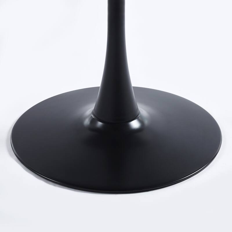 31.5" Mid-century Dining Table for 2-4 people With Round MDF Table Top, Pedestal Dining Table, Coffee Table