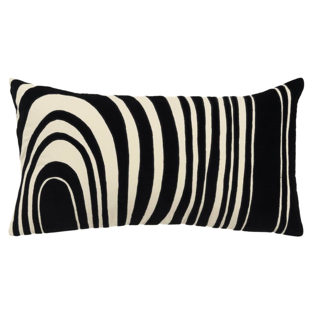 Rizzy Home Transitional Down Filled Pillow - 14"x26"