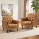 preview thumbnail 58 of 63, 31" W Tufted Vegan Leather Accent Chairs for Living Room Set of 2
