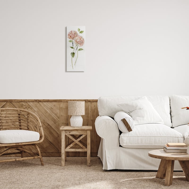 Stupell Two Pink Hydrangeas Canvas Wall Art Design By Nan