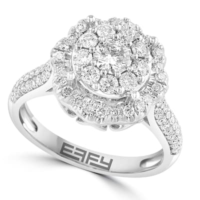 Effy Women's 14K White Gold Diamond Ring