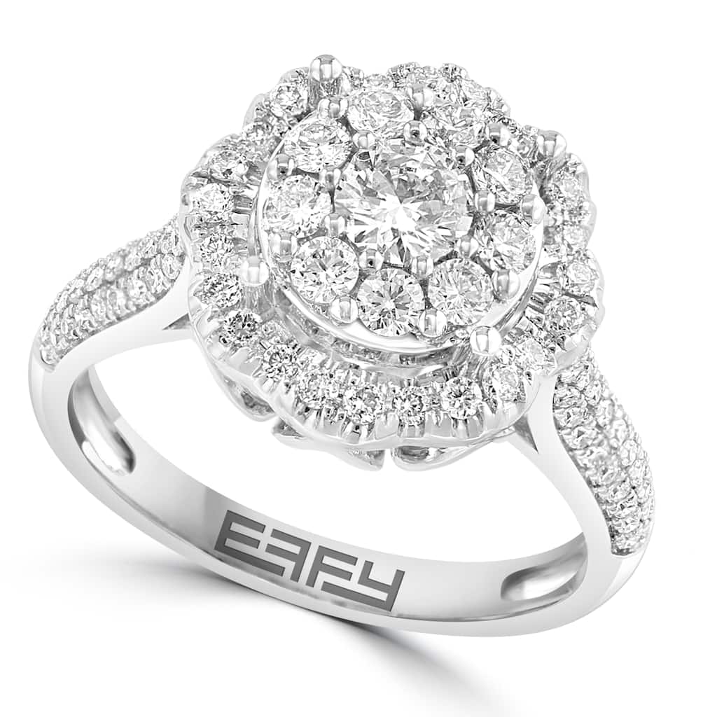 Effy Women's 14K White Gold Diamond Ring