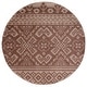 preview thumbnail 87 of 121, SAFAVIEH Adirondack Dixie Rustic Boho Rug 6' Round - Camel/Chocolate - Round