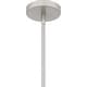 preview thumbnail 5 of 6, Marza 1-Light Brushed Nickel Mini Pendant