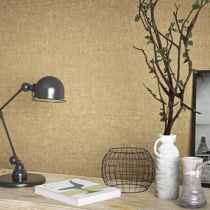 Galerie Wallcoverings Kumano Textured Weave Vinyl on Non-woven Matte Wallpaper Roll