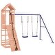 preview thumbnail 2 of 19, vidaXL Swing Set Outdoor Backyard Wooden Playground Equipment for Kids Age 3-8