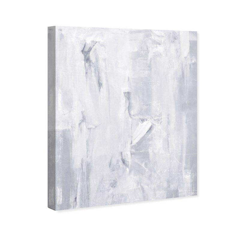Wynwood Studio Canvas Abstract Concrete and Lavender White and Light Gray Modern & Contemporary Wall Art Canvas Print
