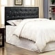 preview thumbnail 1 of 23, Huntress I Crocodile Glam Faux Leather Button Tufted Headboard by Furniture of America