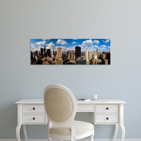 Easy Art Prints Panoramic Images's 'Skyline From Lake Michigan, Chicago, Illinois, USA' Premium Canvas Art