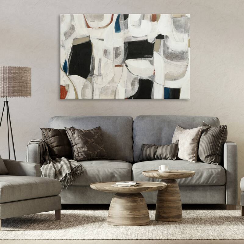 Stupell Dynamic Earthy Shapes Canvas Wall Art Design By Kippi Leonard