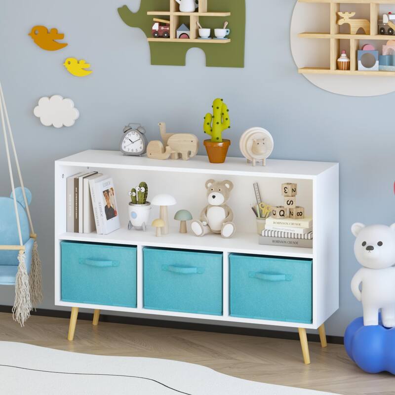 Children's Book Display, Toy Storage Cabinet Organizer