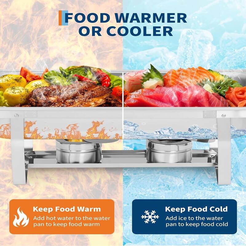 2-Pack Rectangular Chafing Dish - 2pcs