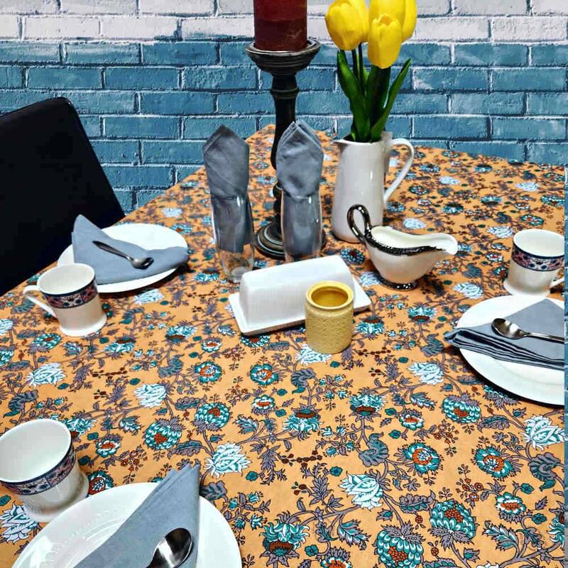 Cotton Floral Tablecloth for Rectangle Tables