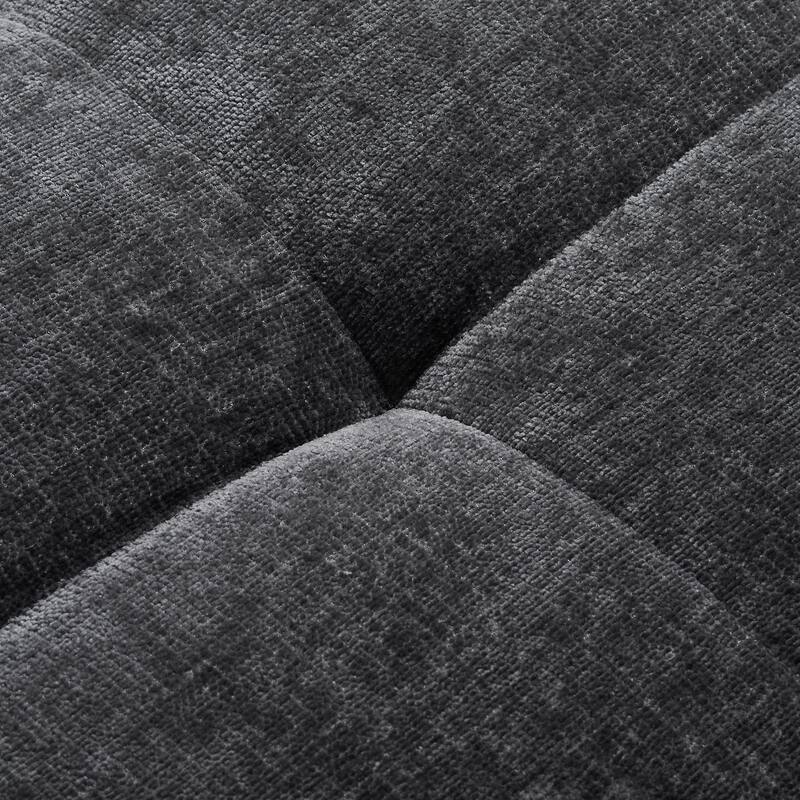 L Shaped Modern Modular Sectional Curved Sofa, Minimalist Cloud Couch Boneless Couches with Chaise