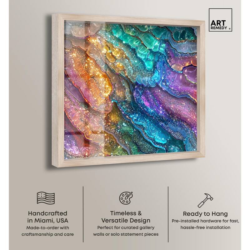 Glittering Spectrum I Shadowbox by Art Remedy