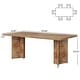 preview thumbnail 14 of 33, Farmhouse Rectangular Dining Table for 4-6 People