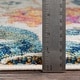 preview thumbnail 6 of 8, Teagan Light Grey Vintage Floral Area Rug - 7'10" x 10'3"