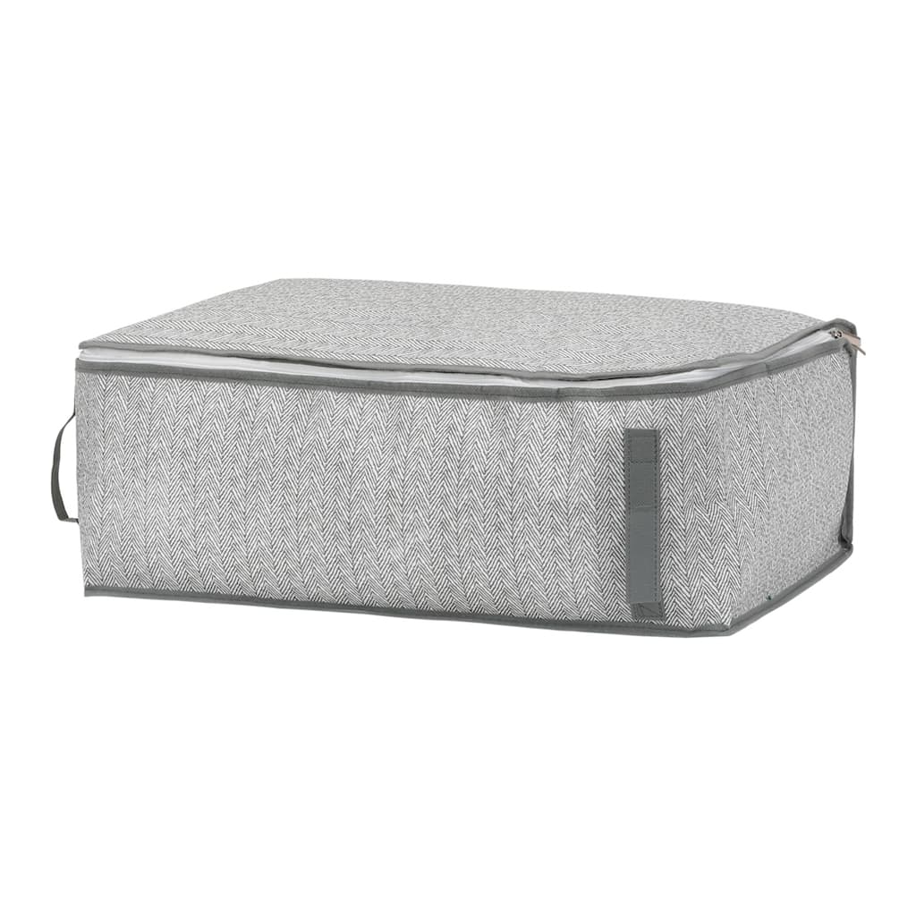 1 Pack Clothes Storage, Storage Bags with Handles, Foldable Moving Bags for Organizing Closet Organizers and Storage Gray