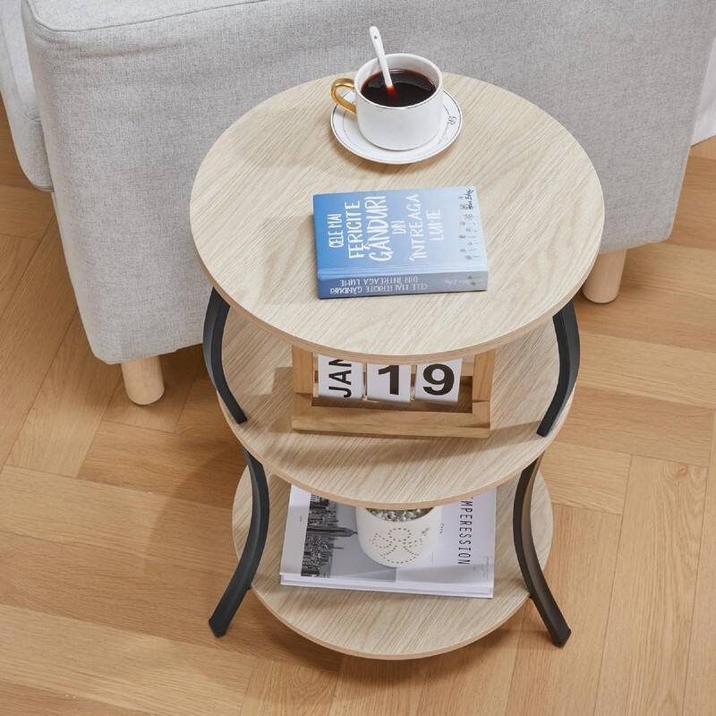 Snack Table TV Tray Table - 15.75"D x 15.75"W x 24"H