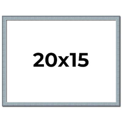 20x15 Frame Rustic Sky Blue Solid Wood Picture Frame | 0.75 Inch