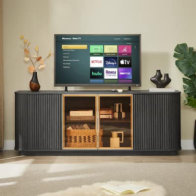 64-Inch Wavy TV Cabinet