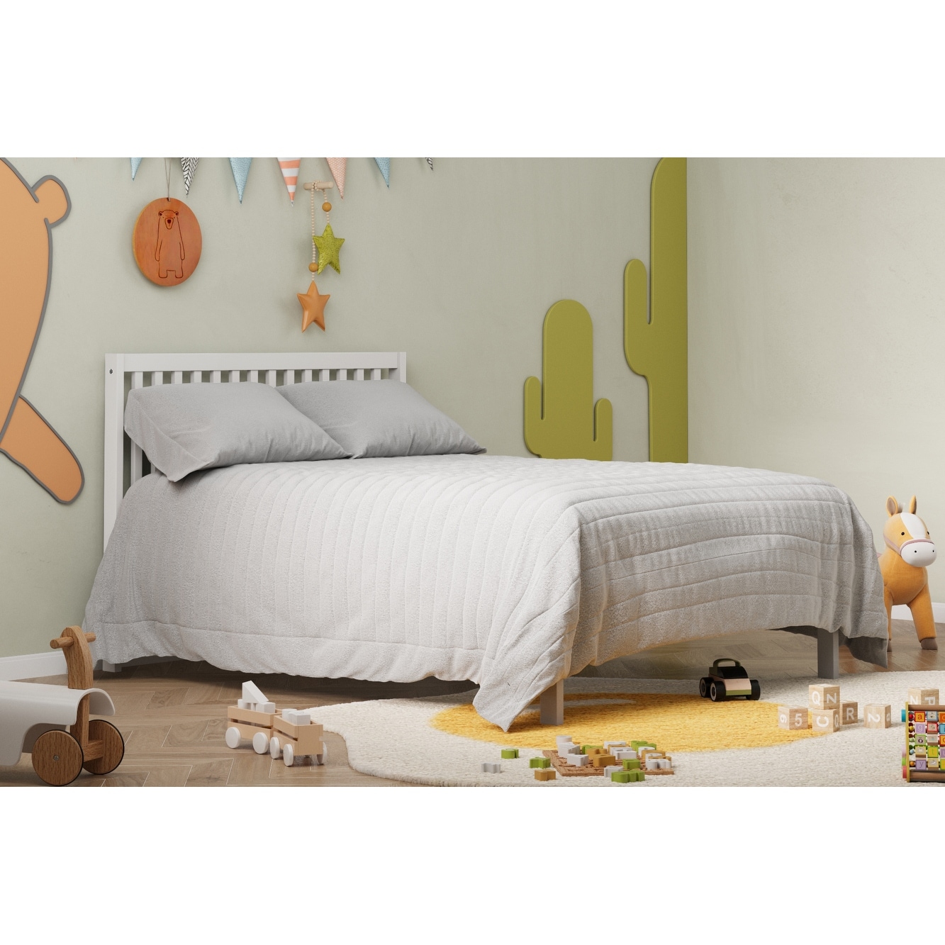 Brown Certified Safe Toddler Baby Bed Crib Adjustable Mattress Height Bed Bath Beyond 39425512