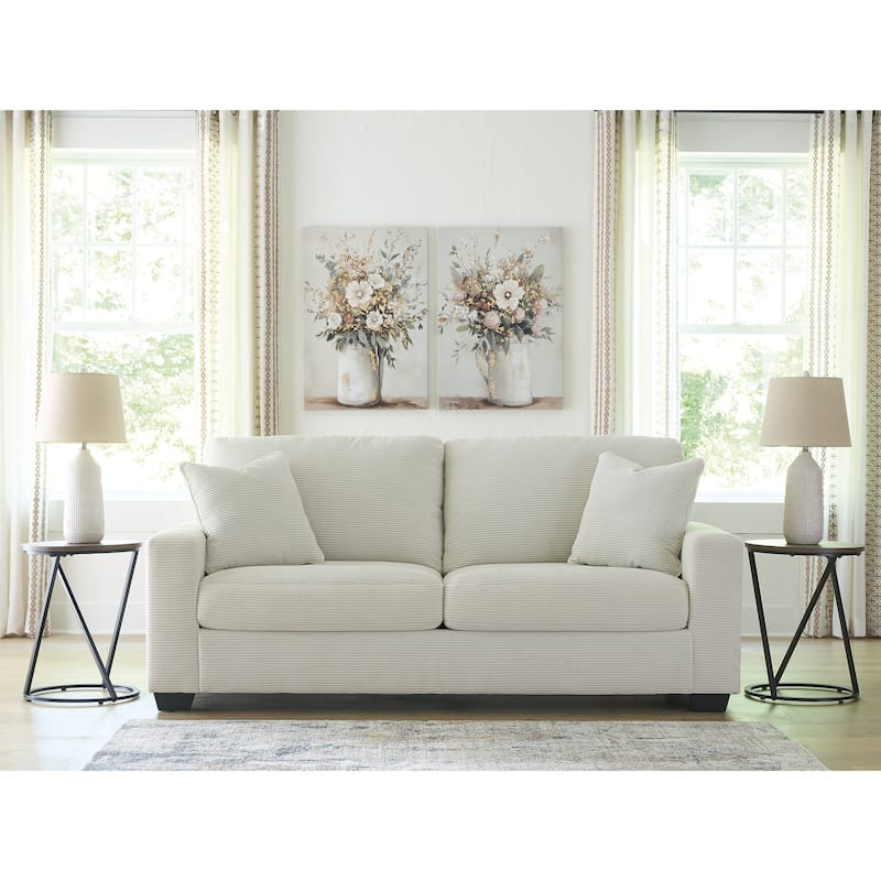 Signature Design by Ashley Ammon Sofa - 85"W x 38"D x 40"H - White