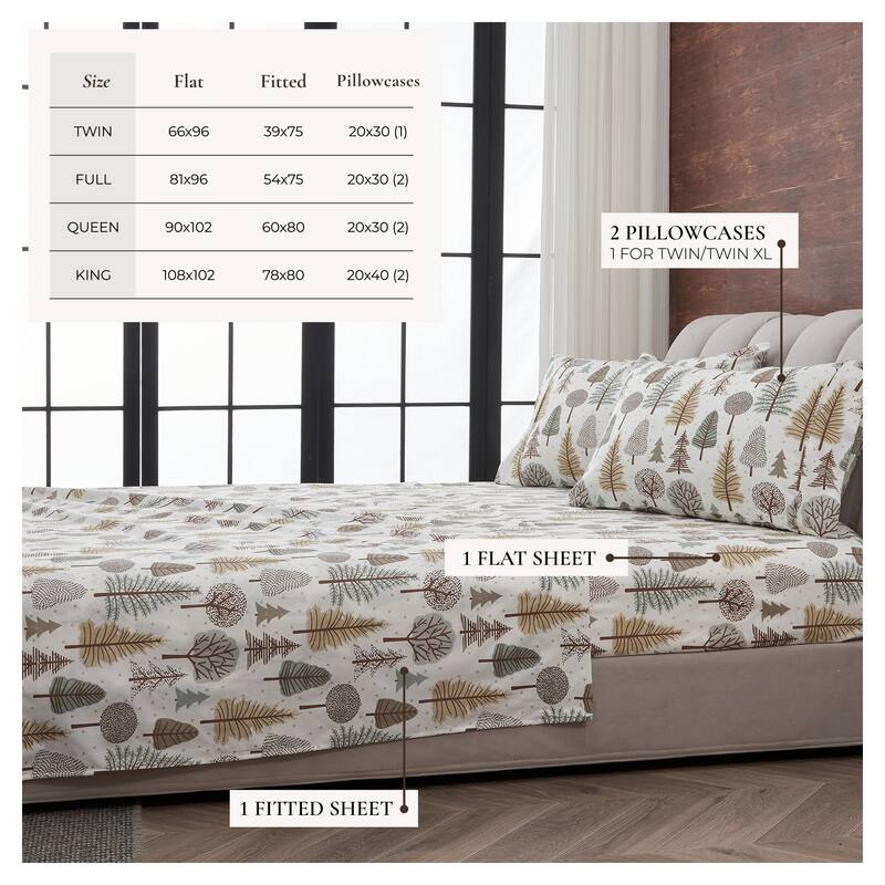 Linery & Co. Ultra-Soft Lodge-Inspired Brushed Microfiber Sheet Set