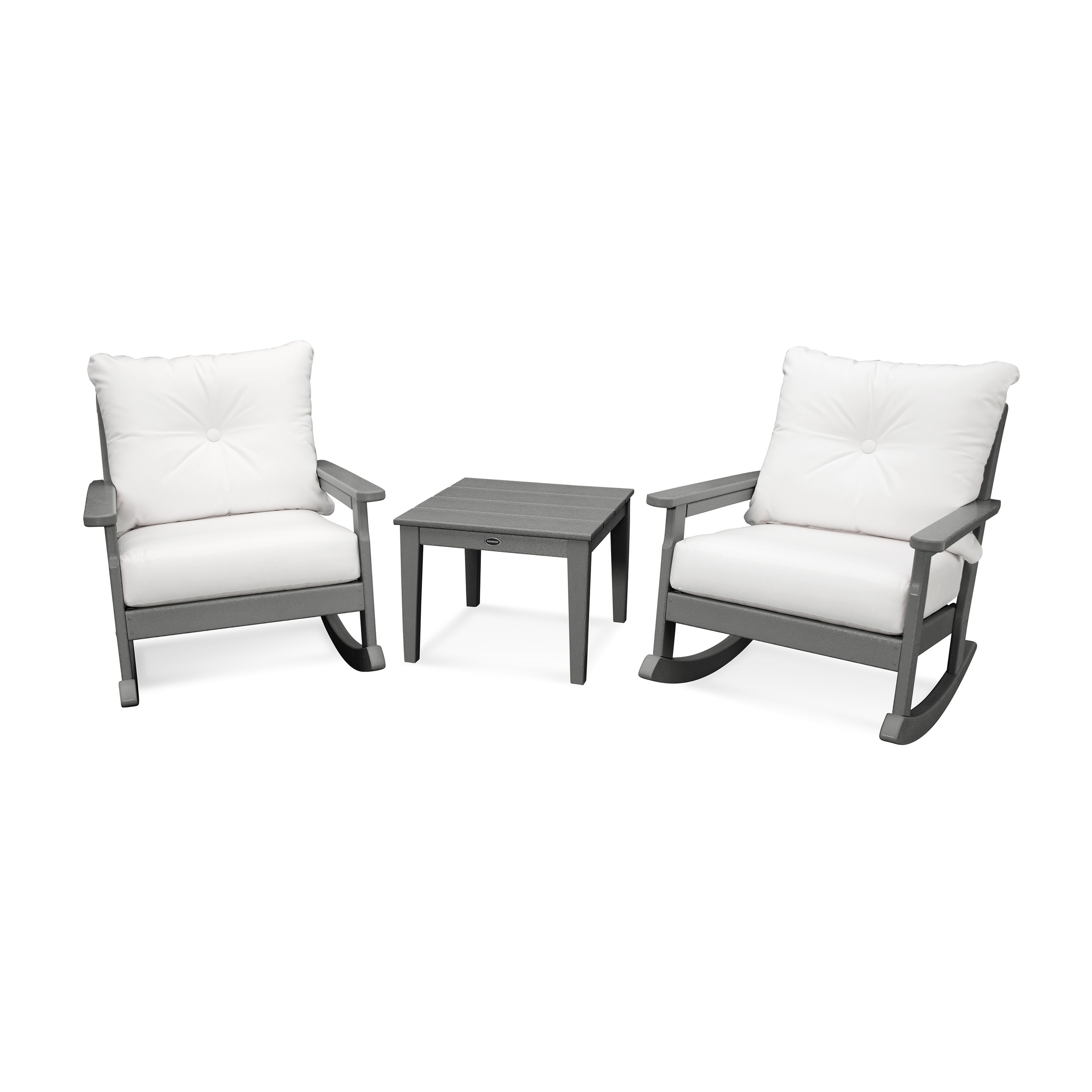 POLYWOOD Vineyard 3 Piece Deep Seating Rocker Set Bed Bath
