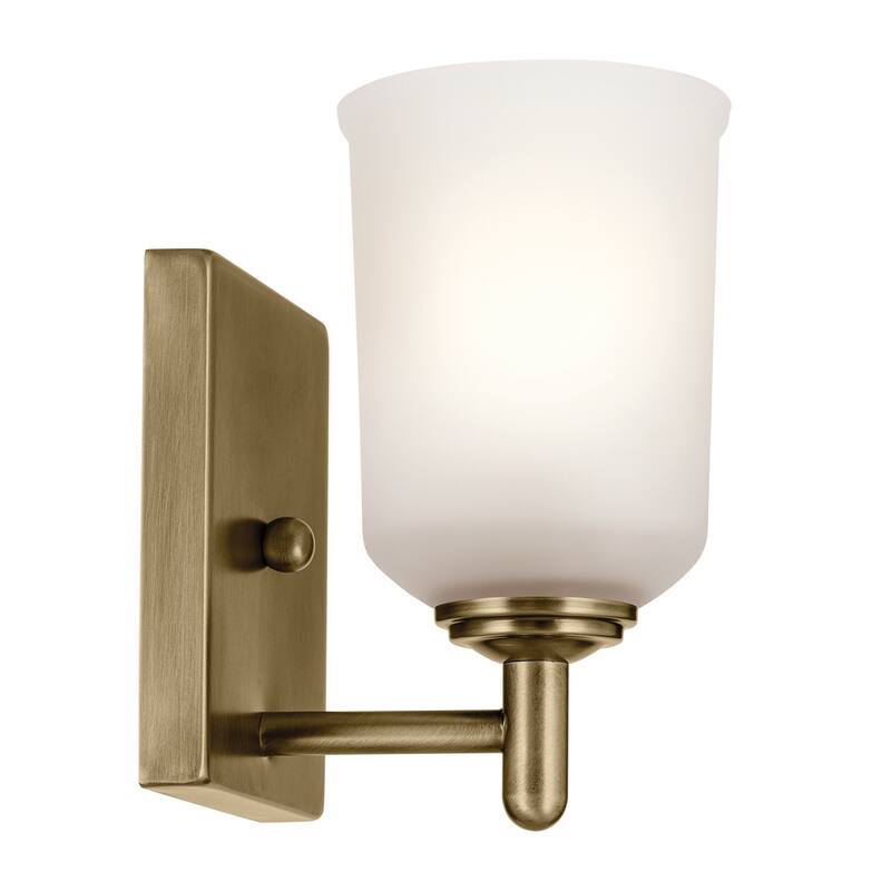Kichler Lighting Shailene 1-Light Natural Brass Indoor Wall Sconce - 8.25