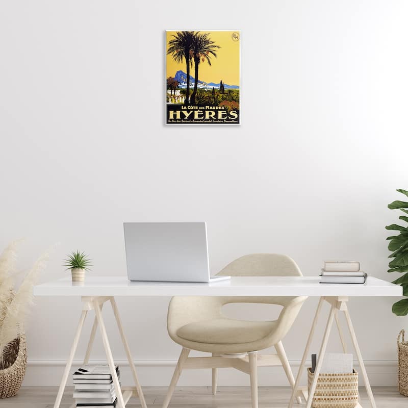 Stupell Vintage Tropical Travel Ad Wall Plaque Art Design By Marcus Jules