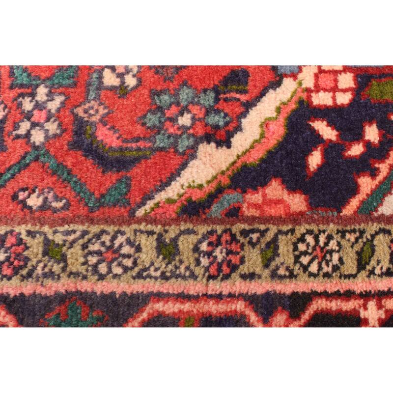 ECARPETGALLERY Hand-knotted Andelz Red Wool Rug - 4'3 x 7'7
