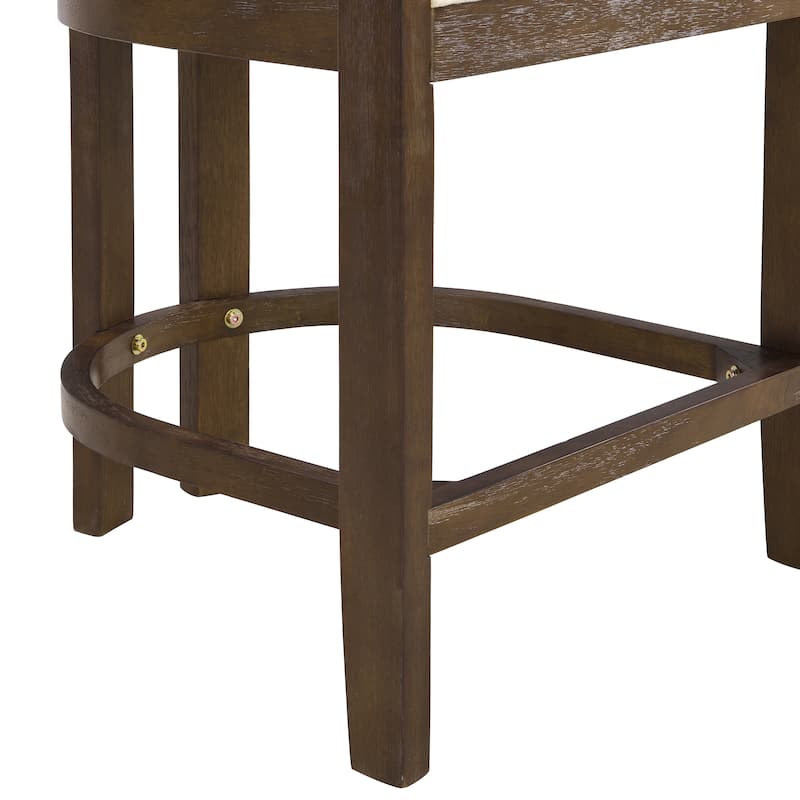 Maribel Upholstered Counter Stools Bar Stools (Set of 2) by Christopher Knight Home