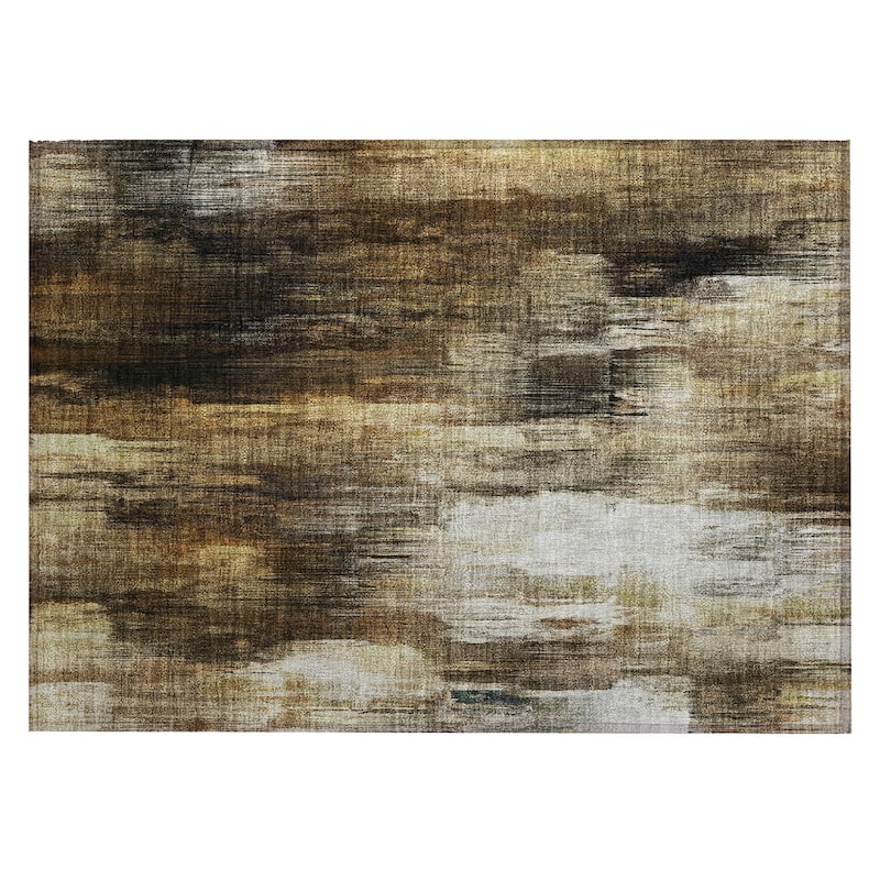 Alrive Contemporary Abstract Weather Resistant Classic Meets Modern Outdoor Rug