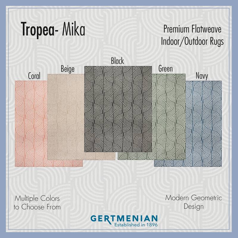 Tropea Mika All Weather Flatweave Indoor Outdoor Area Rug Modern Geometric Polypropylene