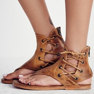 Womens Flip Flops Strappy Thong Flat Sandals Espadrilles Summer Gladiator Shoes