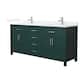 Option Green / White Quartz Top / Brushed Nickel Hardware