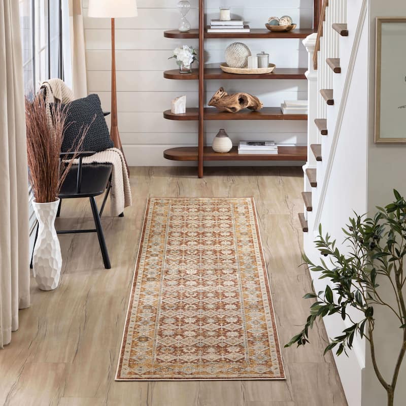 Karastan Staveley Terracotta Ornamental Area Rug