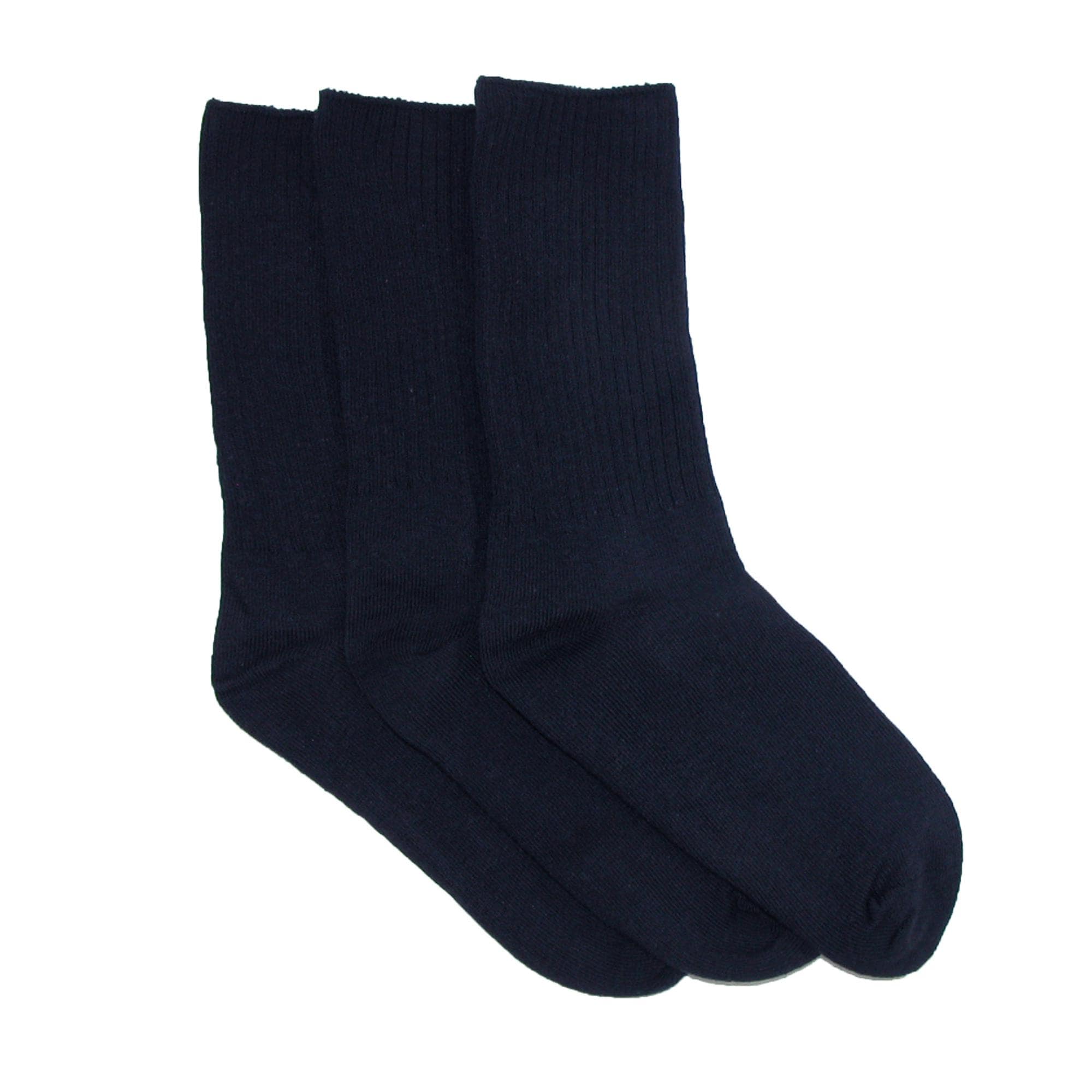 Jefferies Socks Girls Casual Cotton Multi Pack Crew School Dress Socks 3 Pair Pack