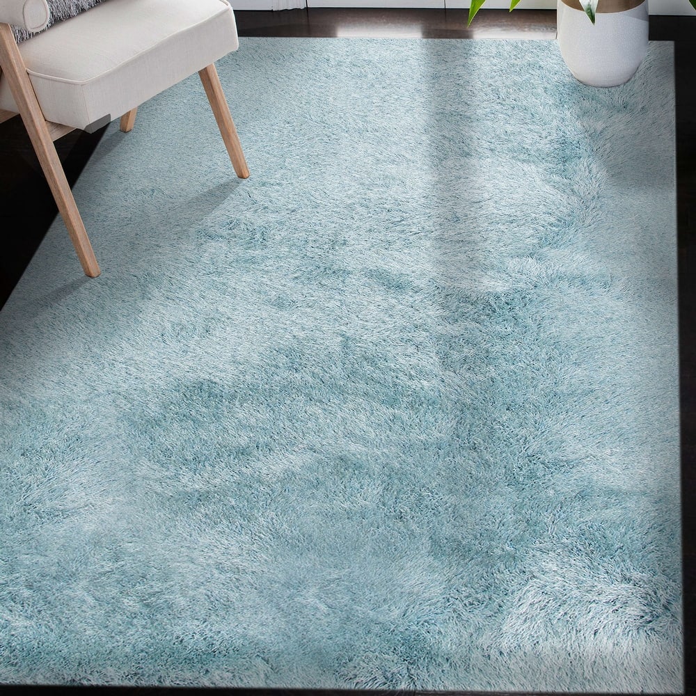 Mila Jade Microfiber Extra Thick 3" Plush Shag Rug