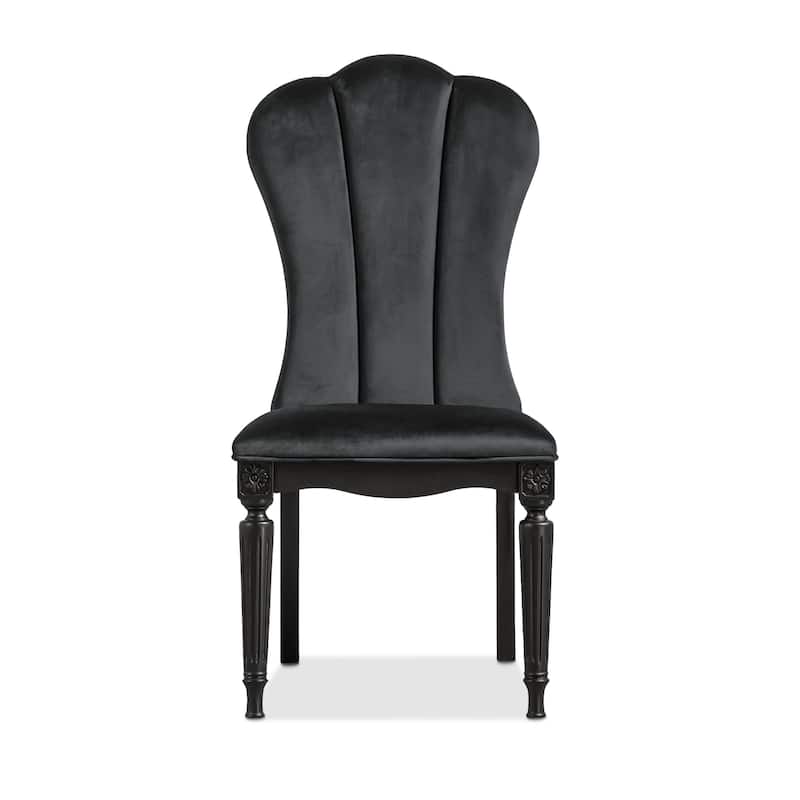 Furniture of America Seabliss Glam Solid Wood Dining Chairs (Set of 2)