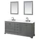 Option Dark Gray, Black Trim, Giotto Quartz Top